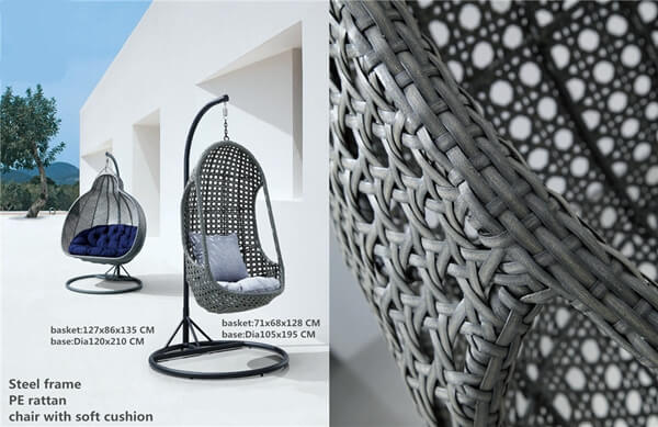 Modern hanging chair rattan