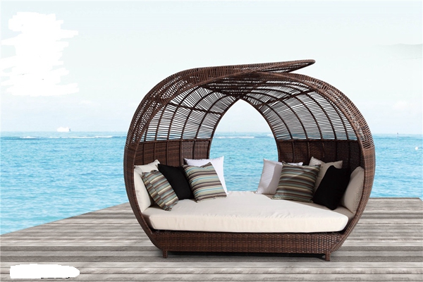 Malta Outdoor Daybed Wicker With Canopy