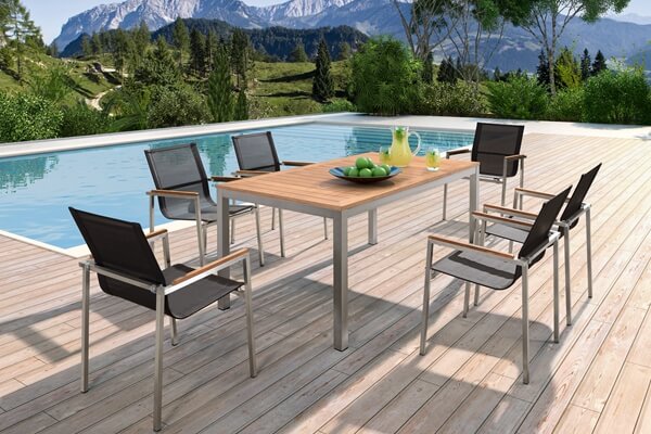 Stainless Steel Outdoor Furniture, Stainless Steel Outdoor Table And Chairs