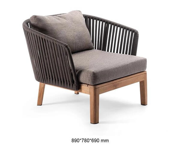 Outdoor sofa teak wood modern