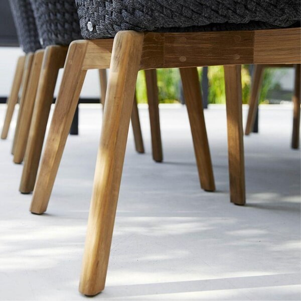 Rope Outdoor Furniture with Teak Structure