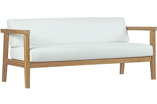 Outdoor Furniture Couch With Teak Wood Frame