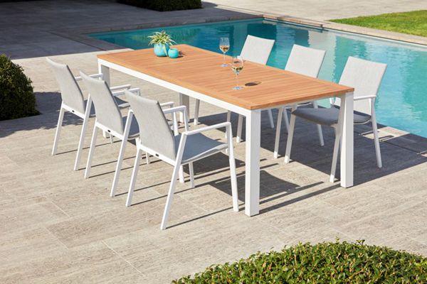 Outdoor Dining set For 8 With Teak