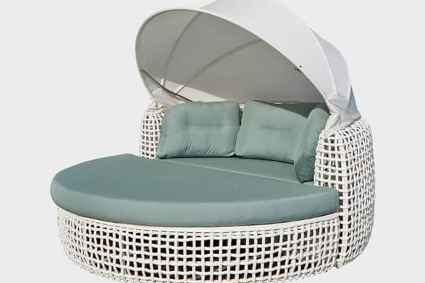 Patio Daybed With Canopy Sunbrella Cushion
