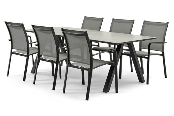 Contemporary Garden Furniture With Rectangle Table