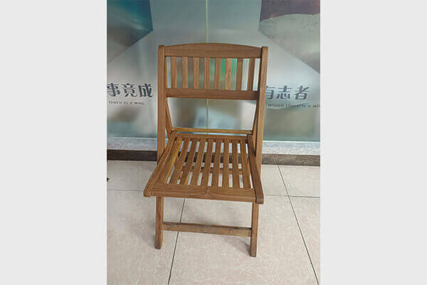 Outdoor Folding Chair With Teak