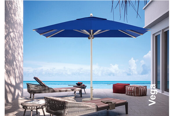 Customized outdoor restaurant umbrellas