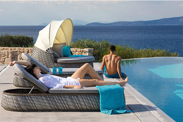 China outdoor rattan furniture manufacturers|Garden wicker daybed&sunloungers