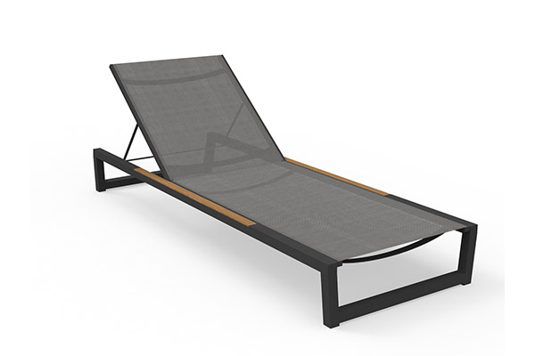 Muebles exterior outdoor furniture factory supplier|Garden aluminum sunlounger stackable