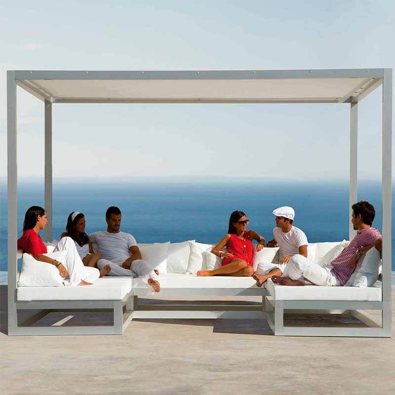 Outdoor pergola sofa daybed manufacturer in China